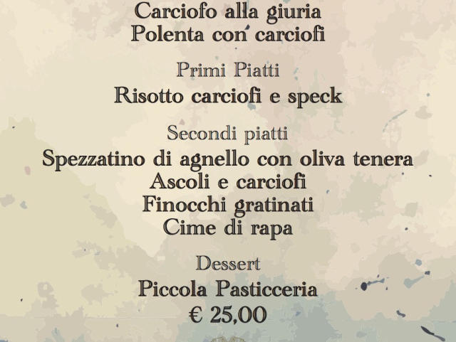 Cena Evento venerdì 18 marzo