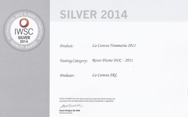 IWSC Silver 2014
